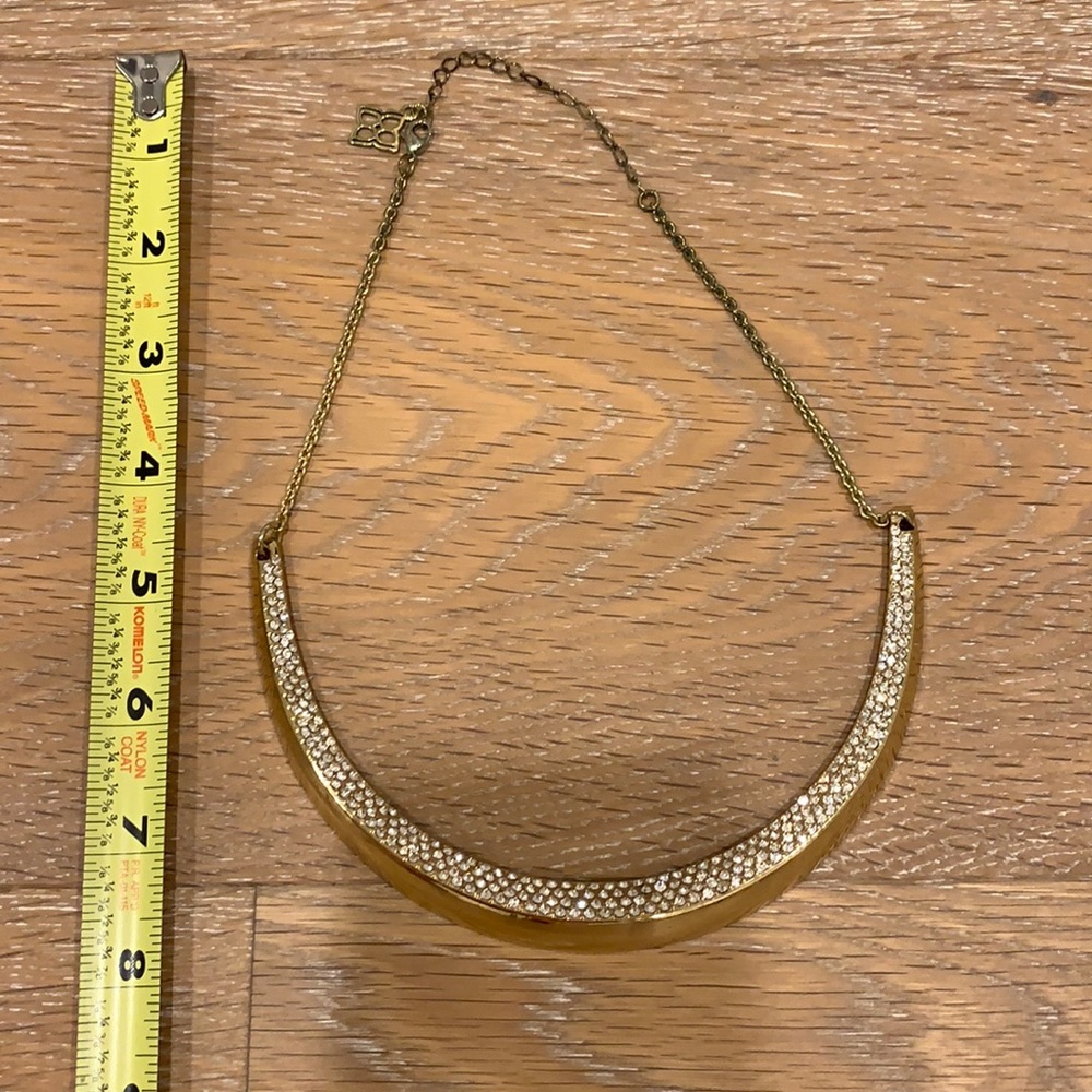 BCBG MaxAzria rhinestone collar bone necklace